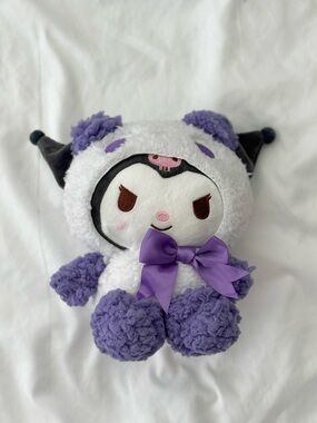Sanrio Kuromi Fluffy Purple Panda Nakajima Plush